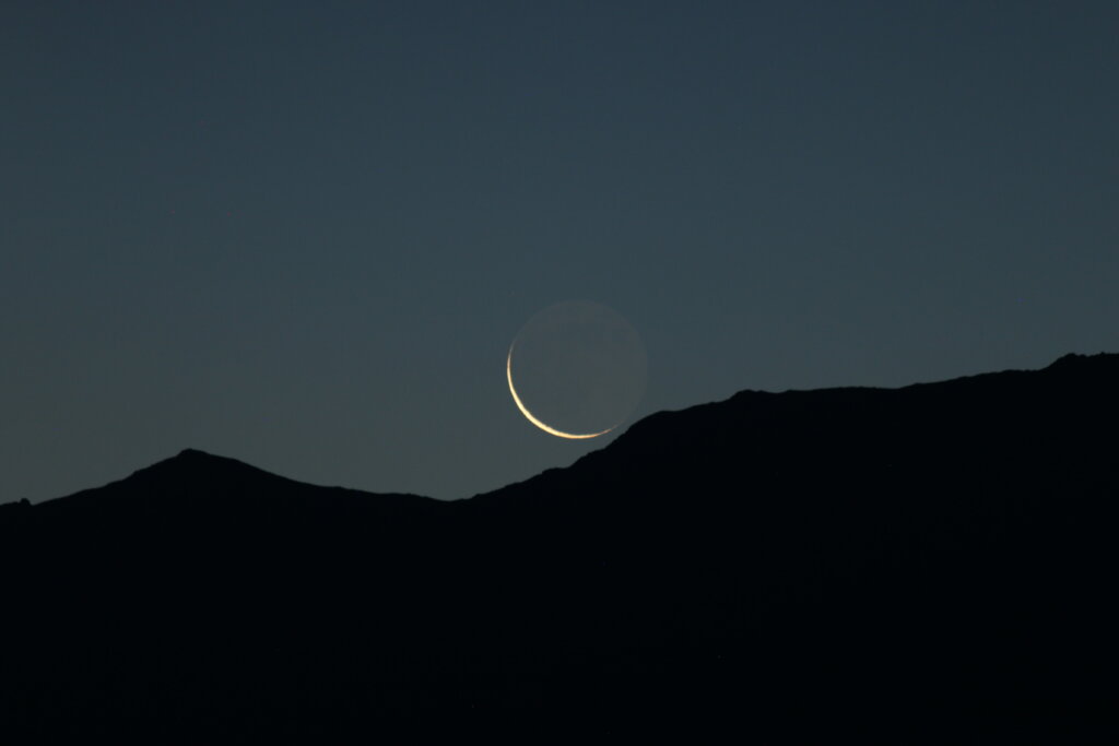 Der Rekord 2.5 Prozent Mond am 13.7.26